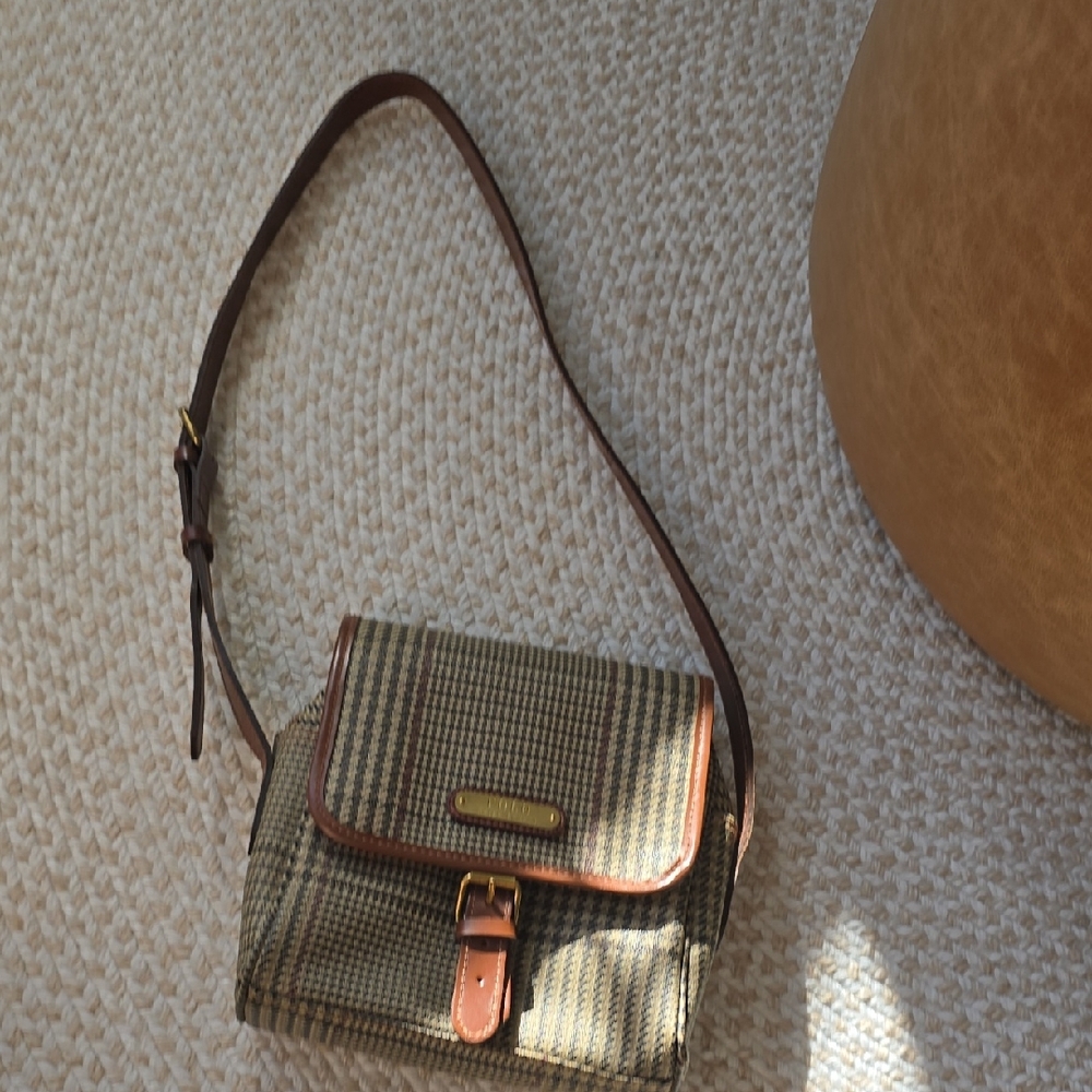 Polo by Ralph Lauren Tartan Plaid Crossbody With Buckle